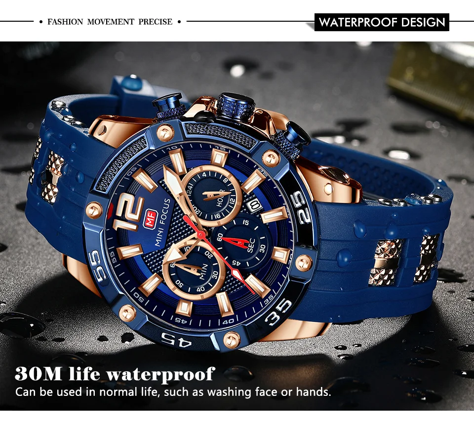Mini Focus MF0349G Men's Chronograph Watch | Fashion Quartz Timepiece for B2B Wholesale