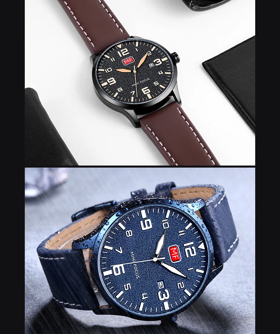 MINI FOCUS MF0158G Men’s Quartz Watch | Fashion Designer Wristwatch with Custom Logo – OEM Wholesale Factory