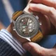 Luxury Men's Fashion Chronograph Watch with Leather Strap