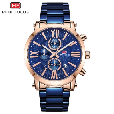 MINI FOCUS Modern Luxury Men’s Sport Quartz Watch Waterproof