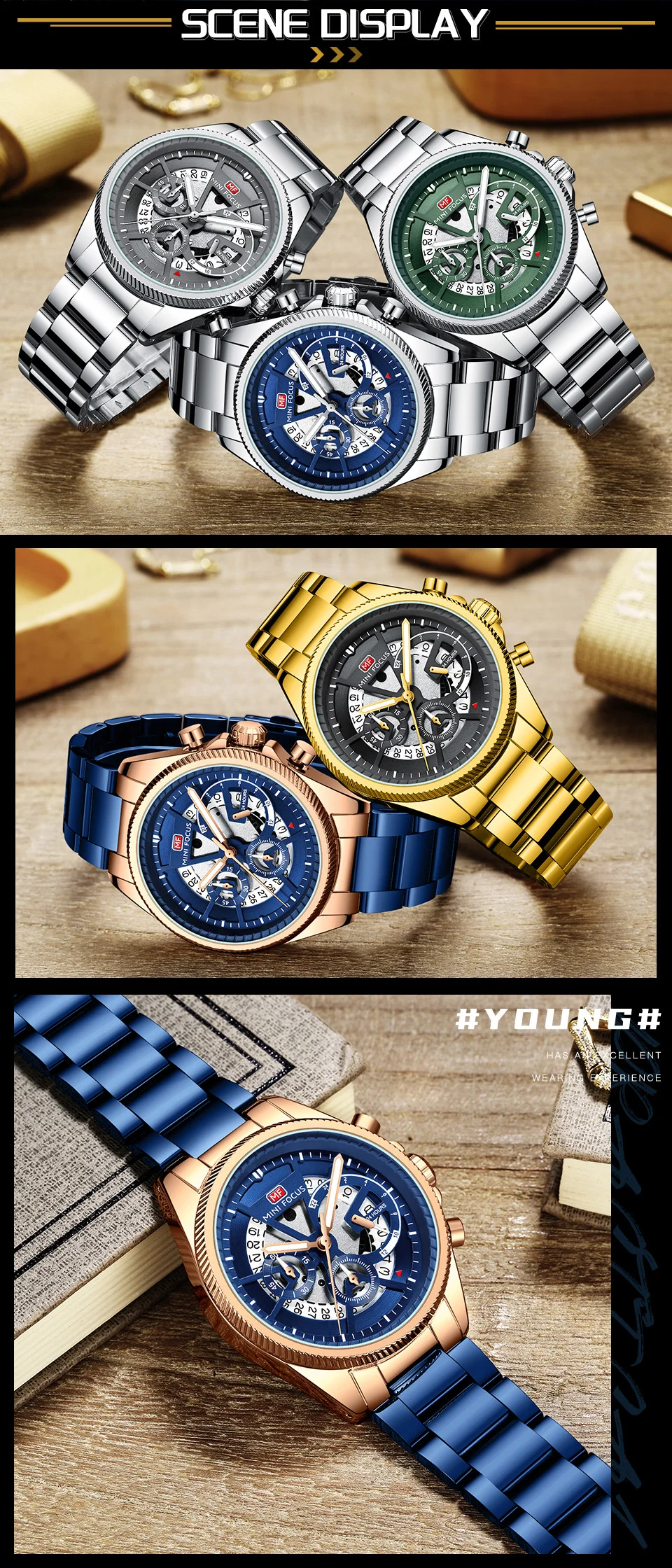 Mini Focus Business Waterproof Men's Quartz Watch with 24H Timing & Luminous Display – Stainless Steel Band 