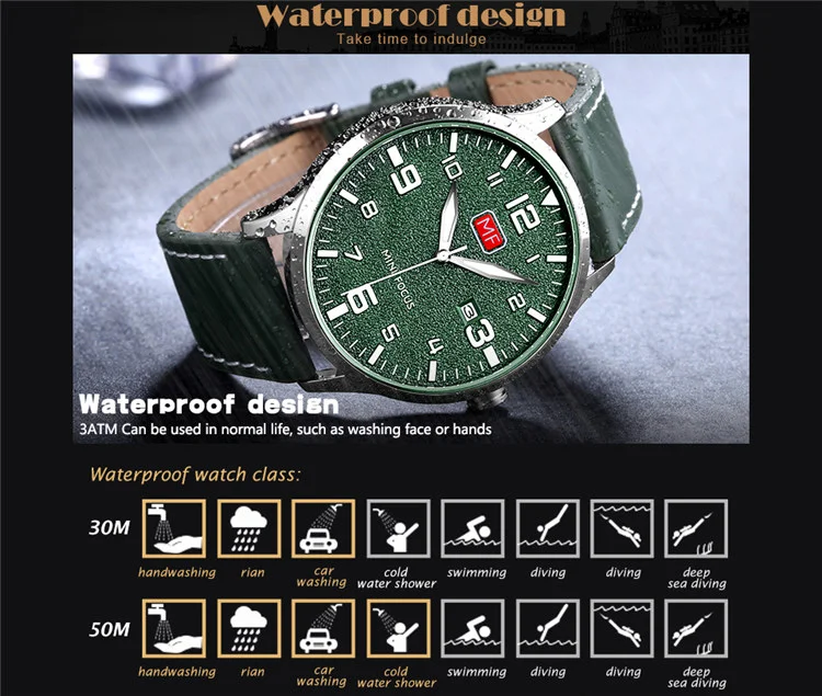 Mini Focus MF0158G Men’s Ultra-Thin Quartz Watch | Luxury Brand Waterproof Calendar with Milanese Stainless Steel Strap