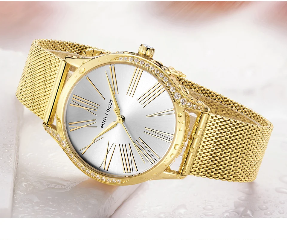 Mini Focus Luxury Women’s Quartz Watch | Factory Direct Sale Waterproof Leather Strap Wristwatch
