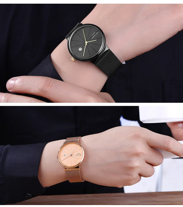 MINI FOCUS MF0176G Ultra-Thin Men's Quartz Watch | Stainless Steel OEM Factory Supplier