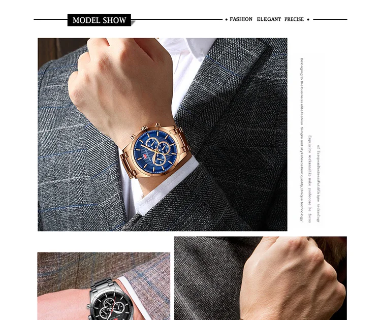 MINI FOCUS MF0170G Heavy-Duty Chronograph Quartz Watch for Men | Steel Strap OEM Supplier