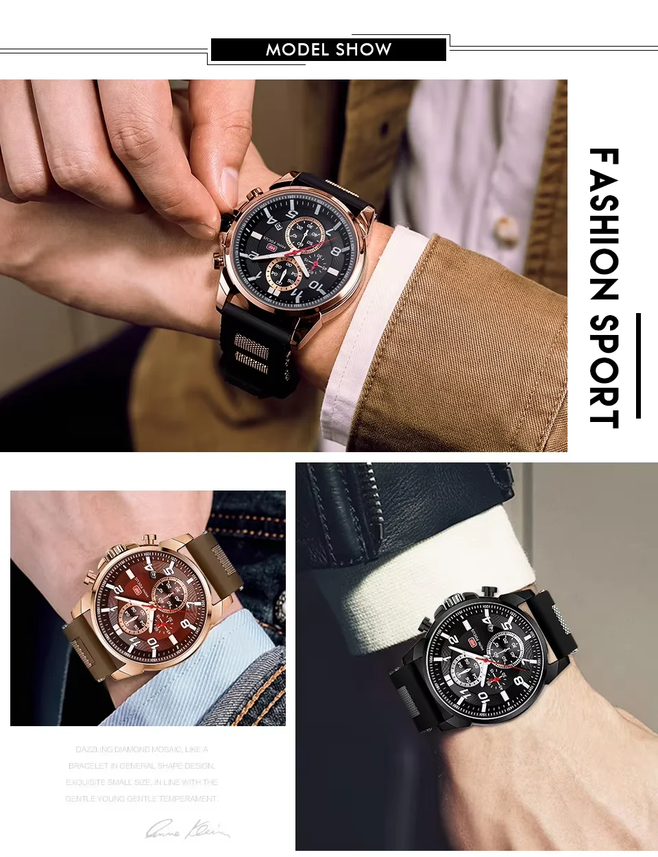 MINI FOCUS Men’s Quartz Watch | Stylish Waterproof Watch with Luminous Silicone Band | Factory Wholesale