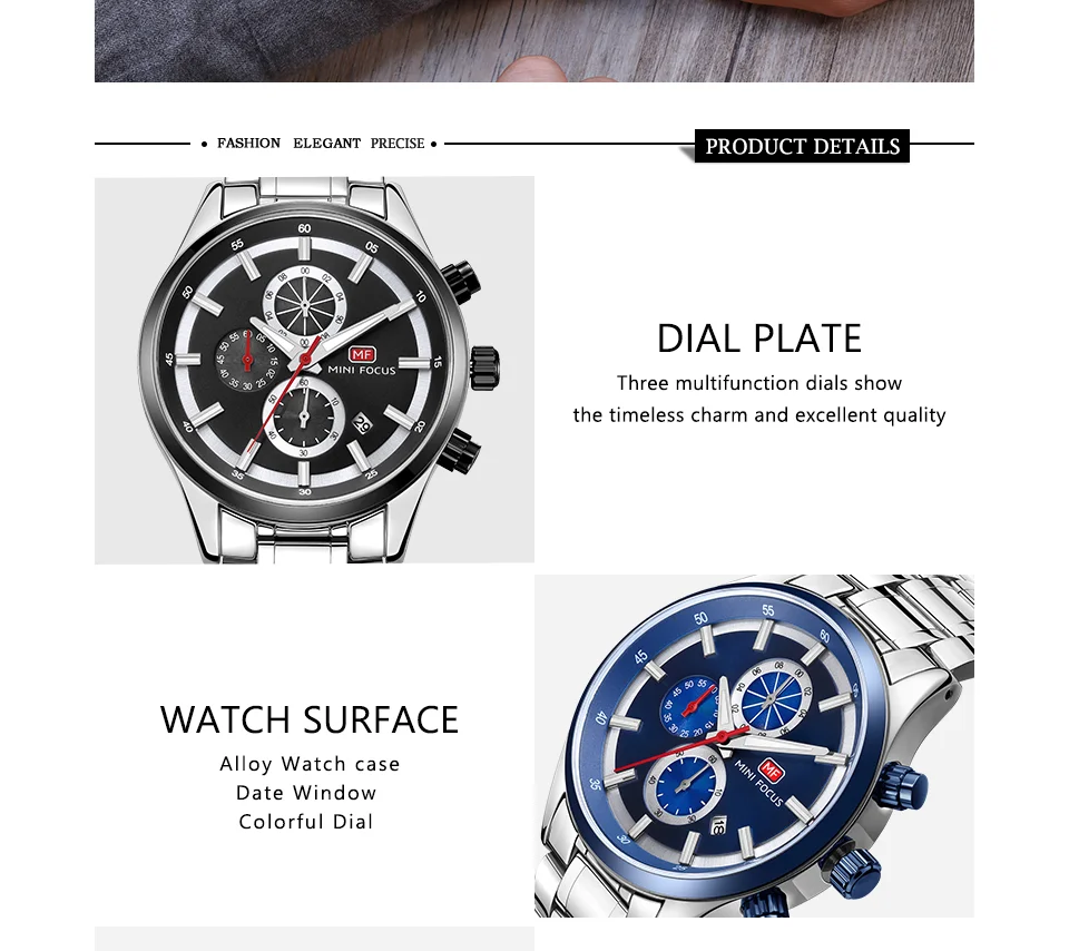 Mini Focus 0081 Men's Quartz Watch | High Quality Luminous Date Waterproof Band Fashion Accessory