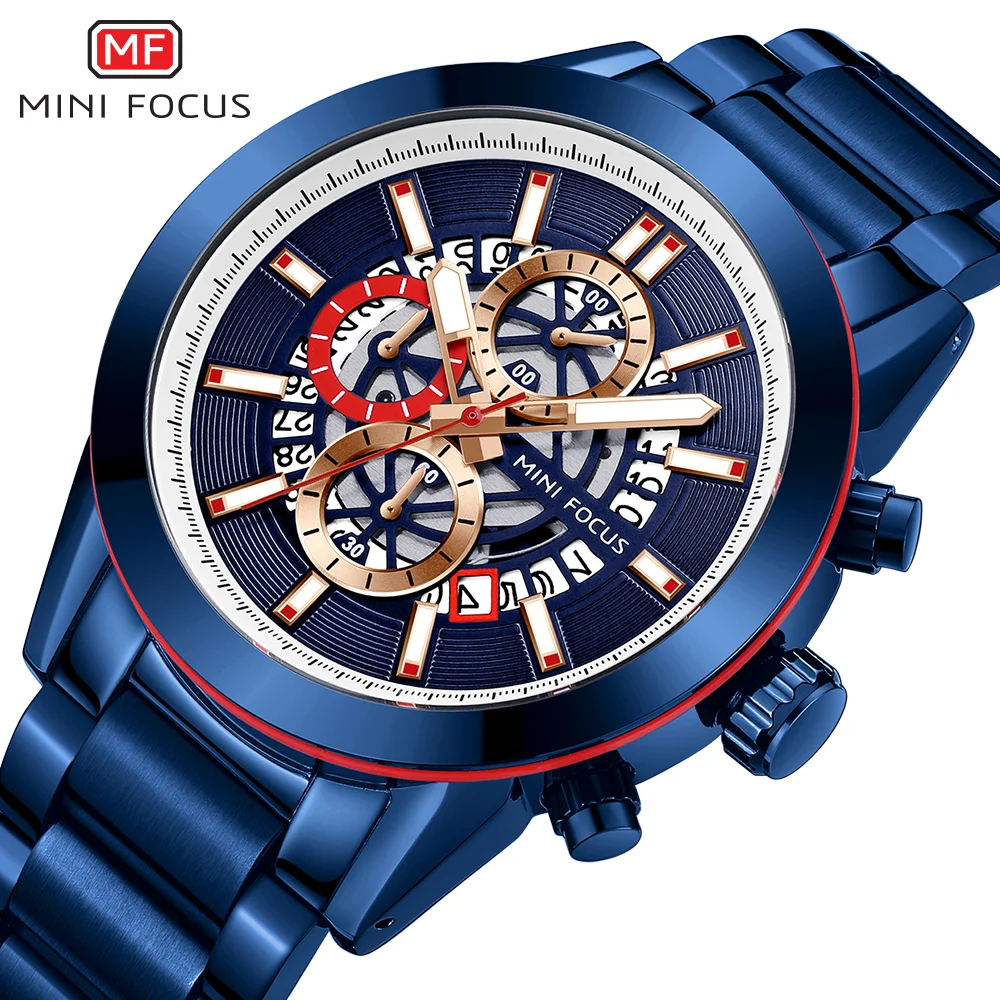 Mini Focus Racing Style Men's Watch Car Wheel Design