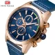 Mini Focus Men’s Luxury Chronograph Watch Sporty Leather