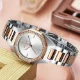 Elegant Rose Gold Women's Quartz Watch with Stainless