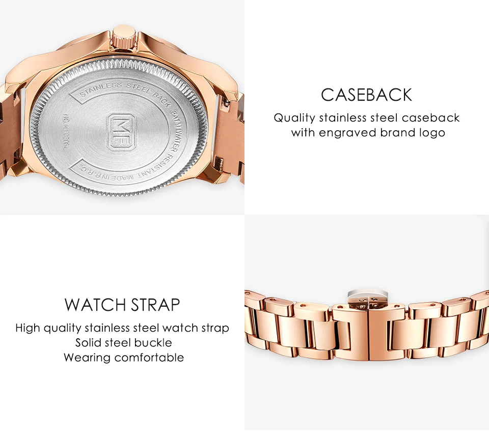 MINI FOCUS Elegant Guangzhou Female Quartz Watch Stylish Stainless Steel Band Waterproof Simple Casual Watch Supplier