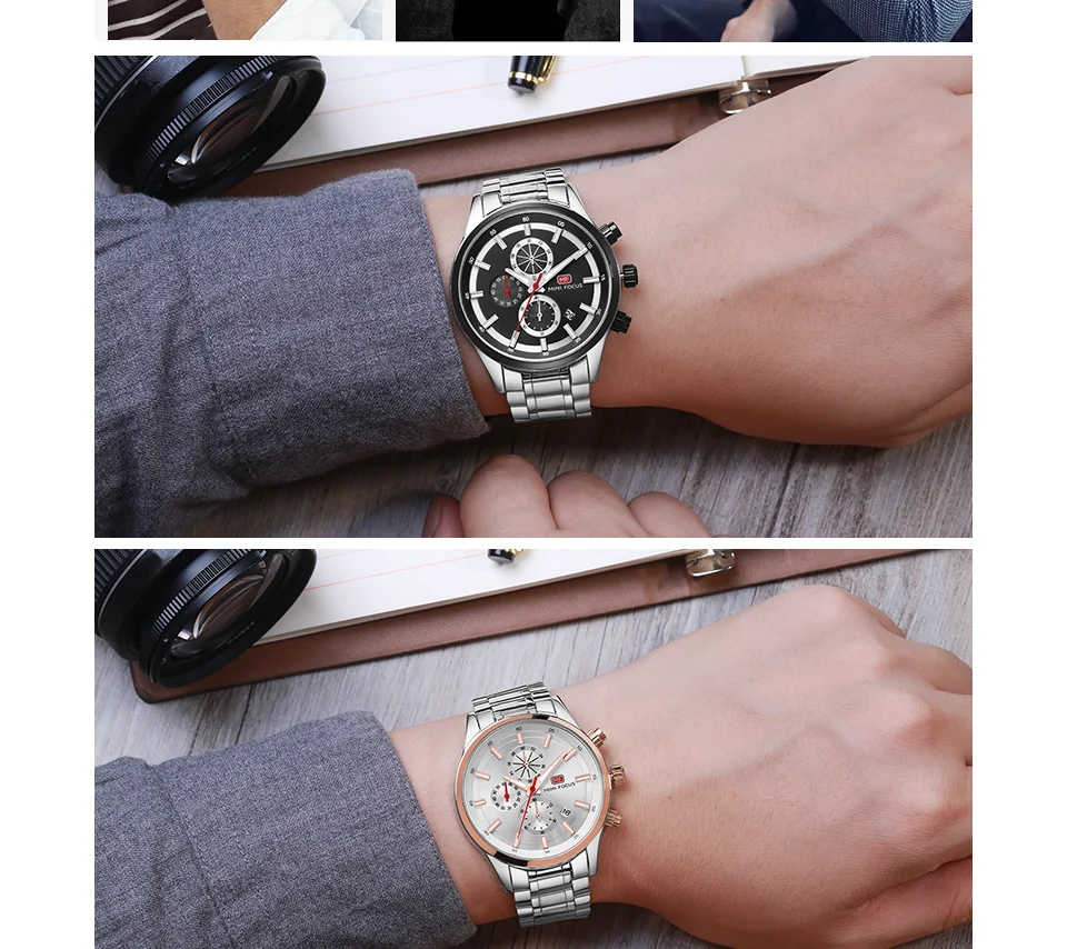 Mini Focus 0081 Men's Quartz Watch | High Quality Luminous Date Waterproof Band Fashion Accessory