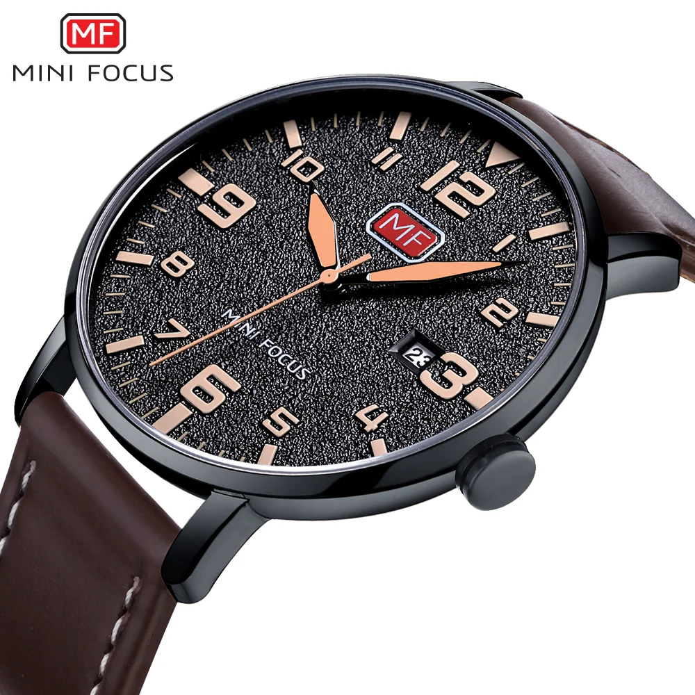 MINI FOCUS Men’s Quartz Watch Fashion Designer Wristwatch