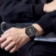 Sporty Mechanical Watch 50M Waterproof, Hollow Dial