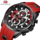 3ATM Waterproof Quartz Sport Watch for Men with Silicone