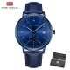 Fashionable Mini Focus Leather Strap Quartz Watch for Men 