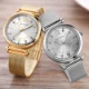 Mini Focus Wholesale Luxury Women Watch Royal Golden Mesh