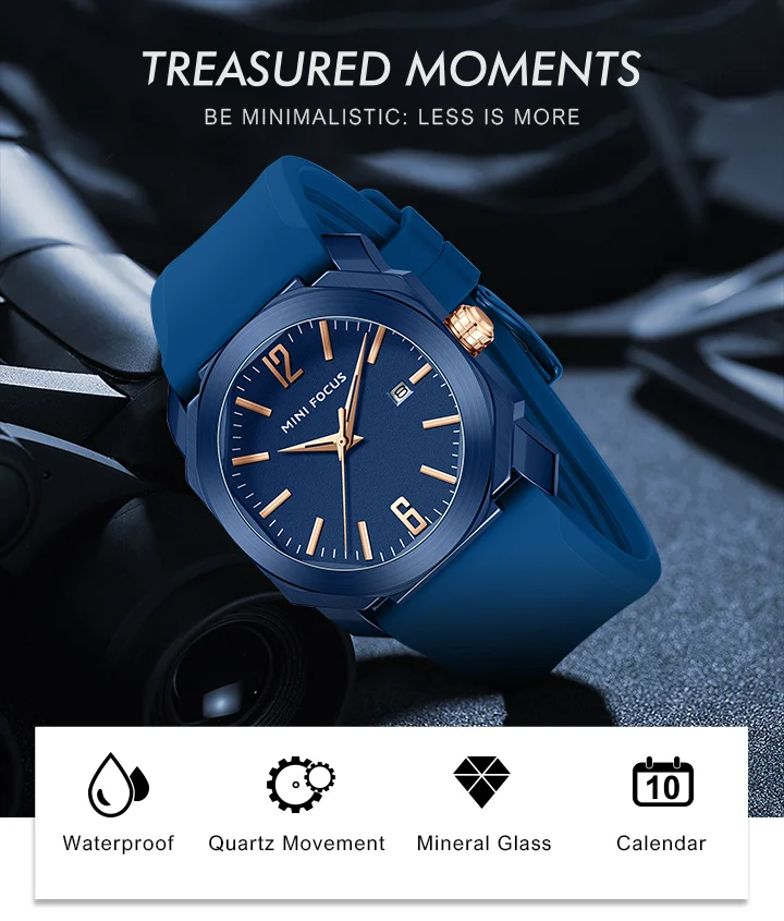 MINI FOCUS MF0248G Simplicity Watch | Trendy Waterproof Luminous Quartz Watch for Men