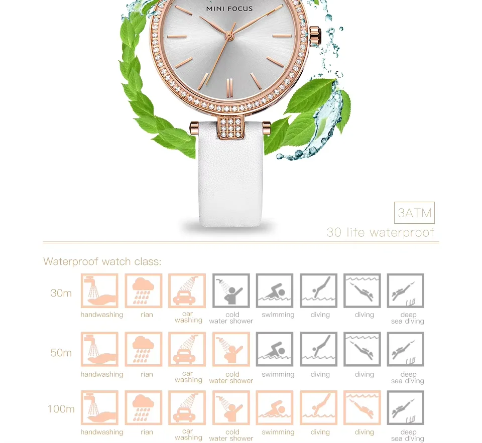 Mini Focus MF0039L Women’s Luxury Stainless Steel Quartz Watch | Waterproof Elegant Silver Wristwatch | Factory Wholesale