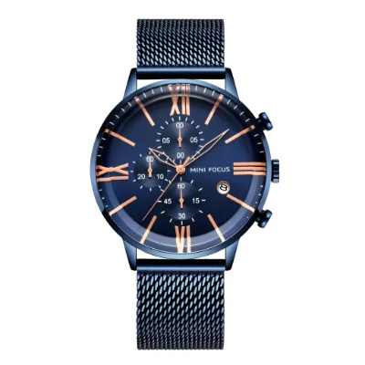 Mini Focus Men’s Sports Quartz Watch Chronograph Waterproof