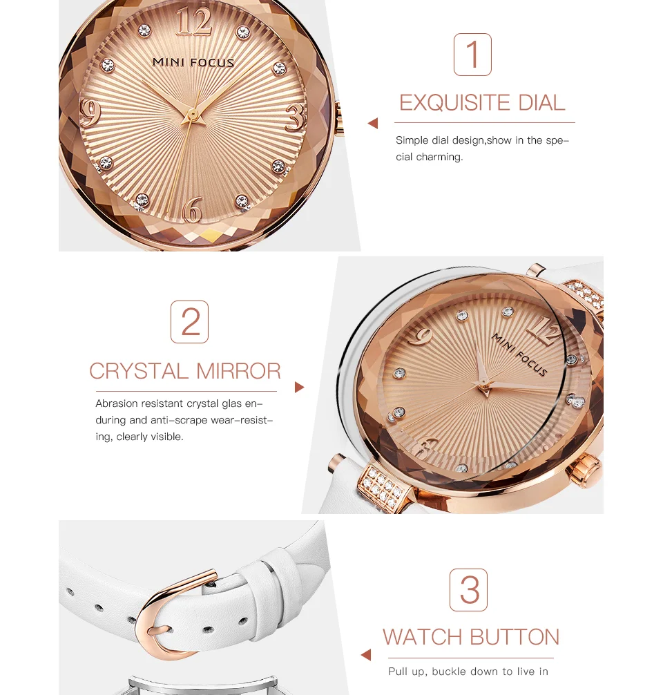 Mini Focus MF0038L Ladies Quartz Watch | Sapphire Crystal Glass | Leather & Steel Strap Options | Factory Direct