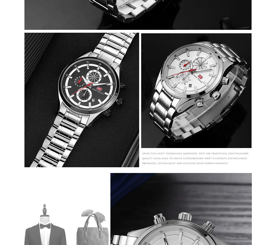 Mini Focus 0081 Men's Quartz Watch | High Quality Luminous Date Waterproof Band Fashion Accessory