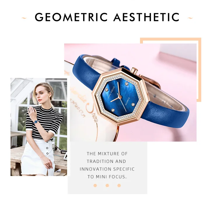 MINI FOCUS Elegance Shenzhen Women Timepiece – Stainless Steel Strap Waterproof Small Leisure Watch