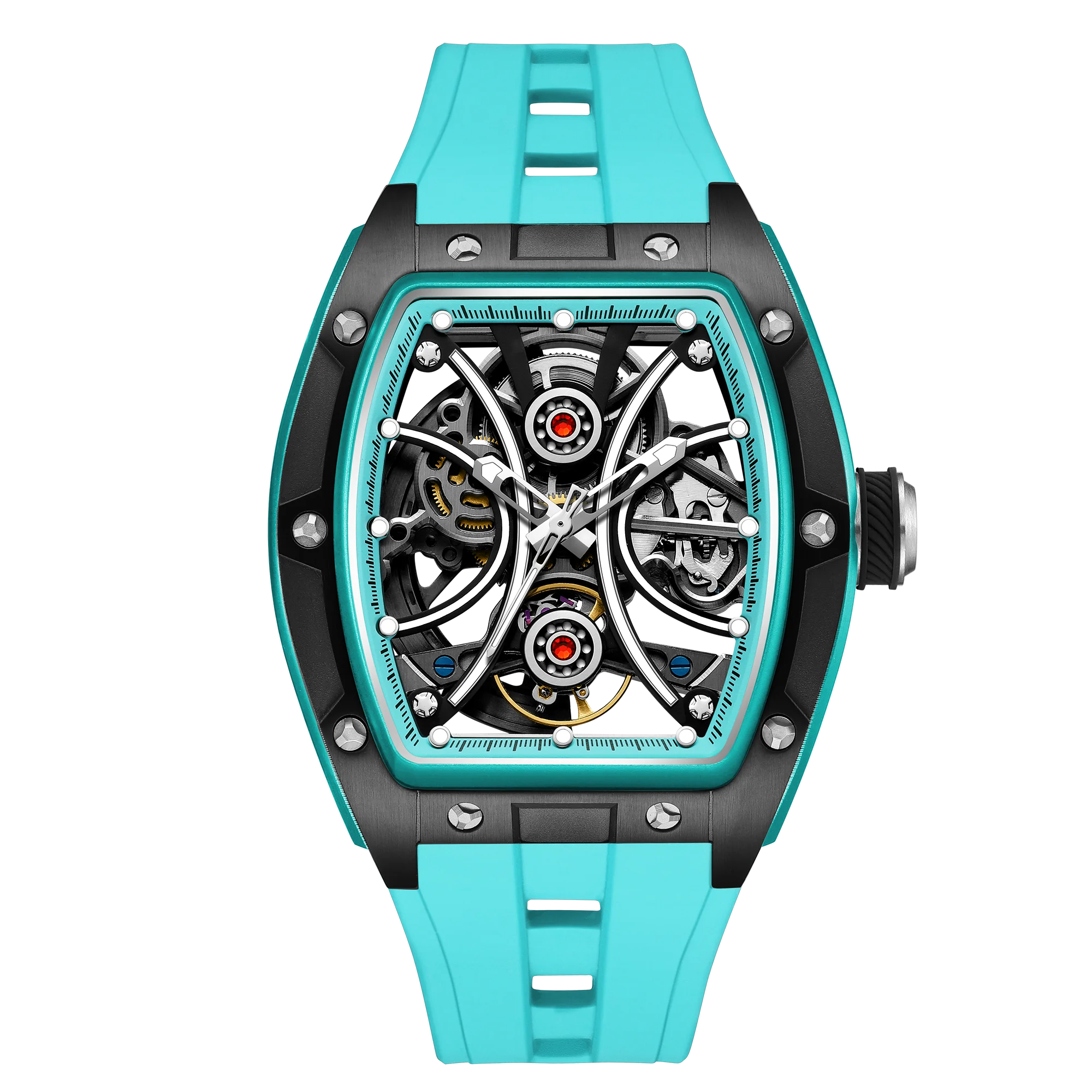 Wholesale Luxury Tourbillon Watch Sky Blue Dial, Steel