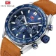 Luxury Casual Men’s Quartz Watch with Genuine Leather Strap