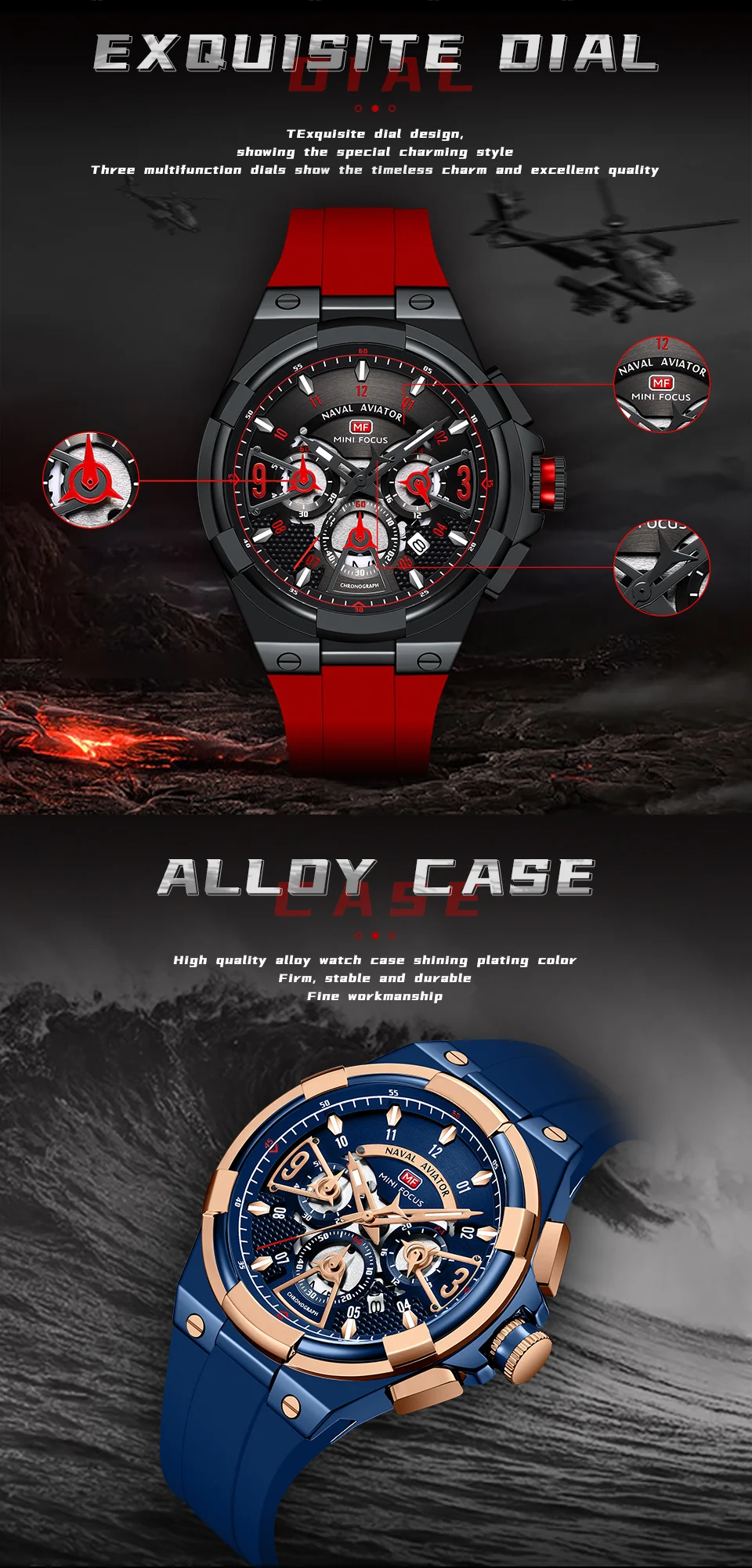 Men’s Quartz Chronograph Sport Watch with Luminous Display – Mini FocusWholesale Supplier