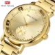 Mini Focus Women's Quartz Watch Diamond Dial Stainless
