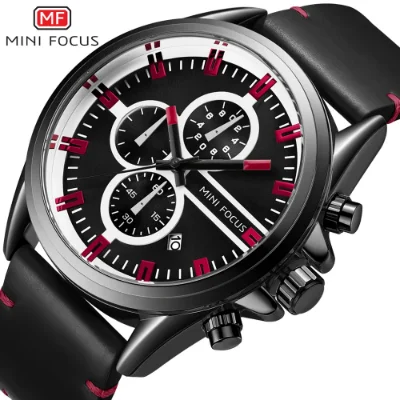 MINI FOCUS Men's Quartz Chronograph Watch Waterproof