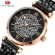 MINI FOCUS Girls Quartz Watch Starry Dial Luminous Stainless