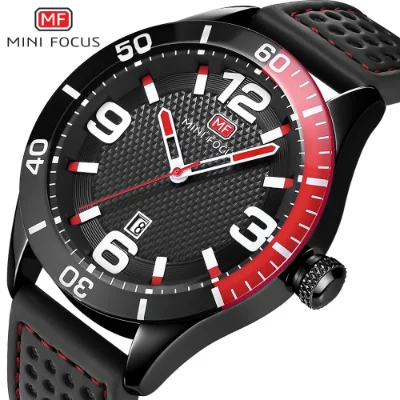 MINI FOCUS Men’s Sport Quartz Watch Waterproof Calendar
