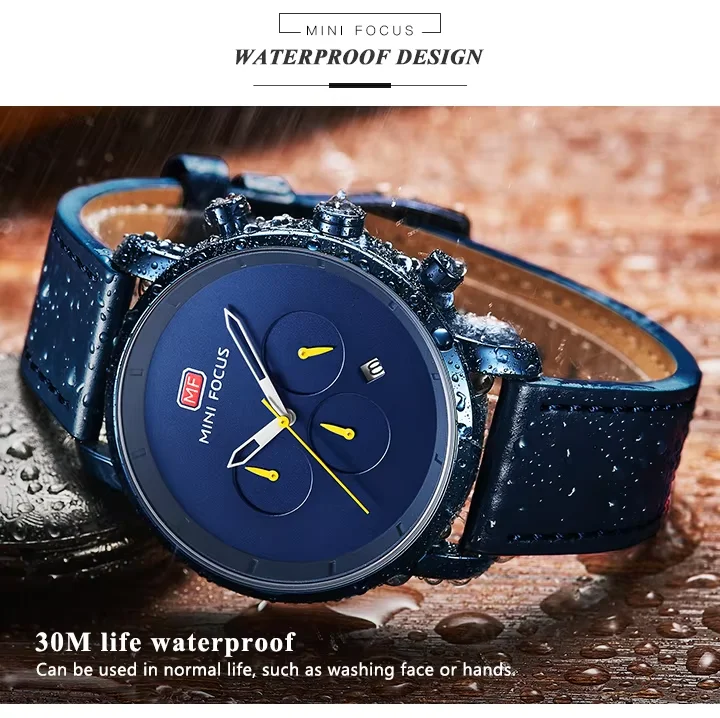 Mini Focus MF0102G Men’s Minimalist Quartz Watch | Genuine Leather | Factory Wholesale