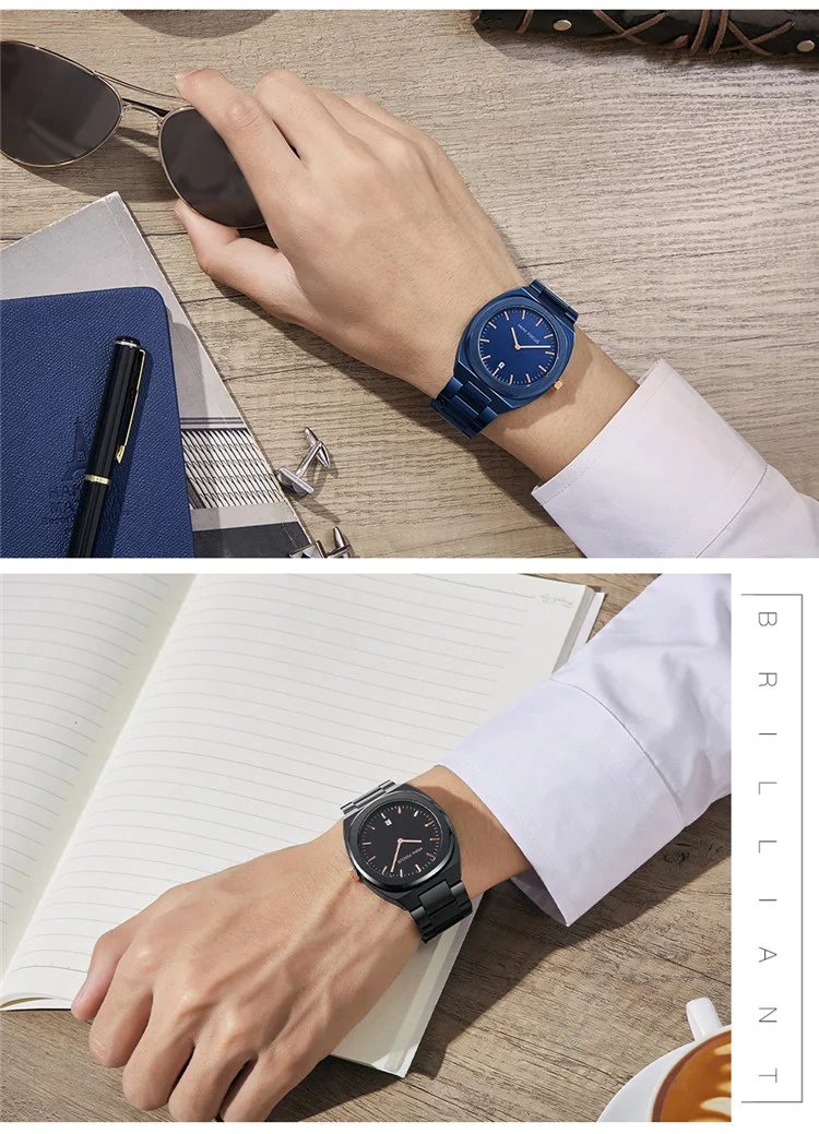MINI FOCUS Fashion China Man Quartz Watch Stylish Steel Strap Luminous High Quality Storage Simple Wrist Watch
