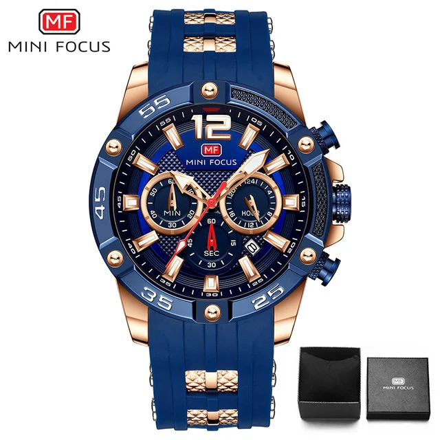 Mens Quartz Chronograph Watch Mini Focus Fashion Style