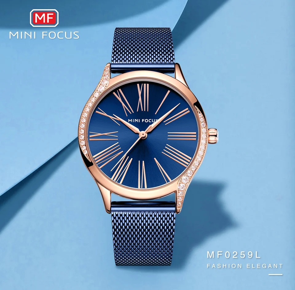 Mini Focus Luxury Women’s Quartz Watch | Factory Direct Sale Waterproof Leather Strap Wristwatch