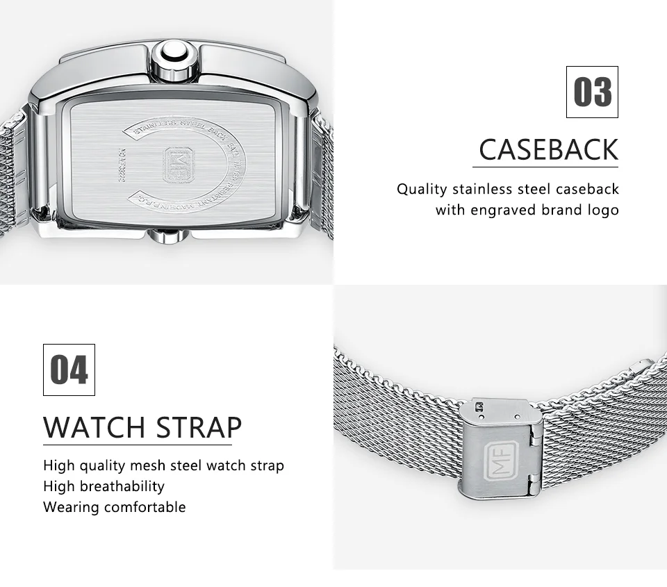 Mini Focus Cool Man Quartz Square Shape Watches Analog Water Resist Designer Luxury Men Leather And Stainless Hand Watch