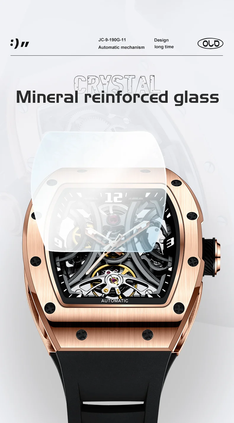 Chance Luxury Carbon Fiber Automatic Tourbillon Watch for Men – Wholesale Mechanical Timepiece