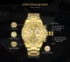 Mini Focus Gold Chronograph Men's Quartz Watch - Luxury