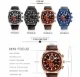 Mini Focus Men's Fashion Watch Genuine Leather Strap