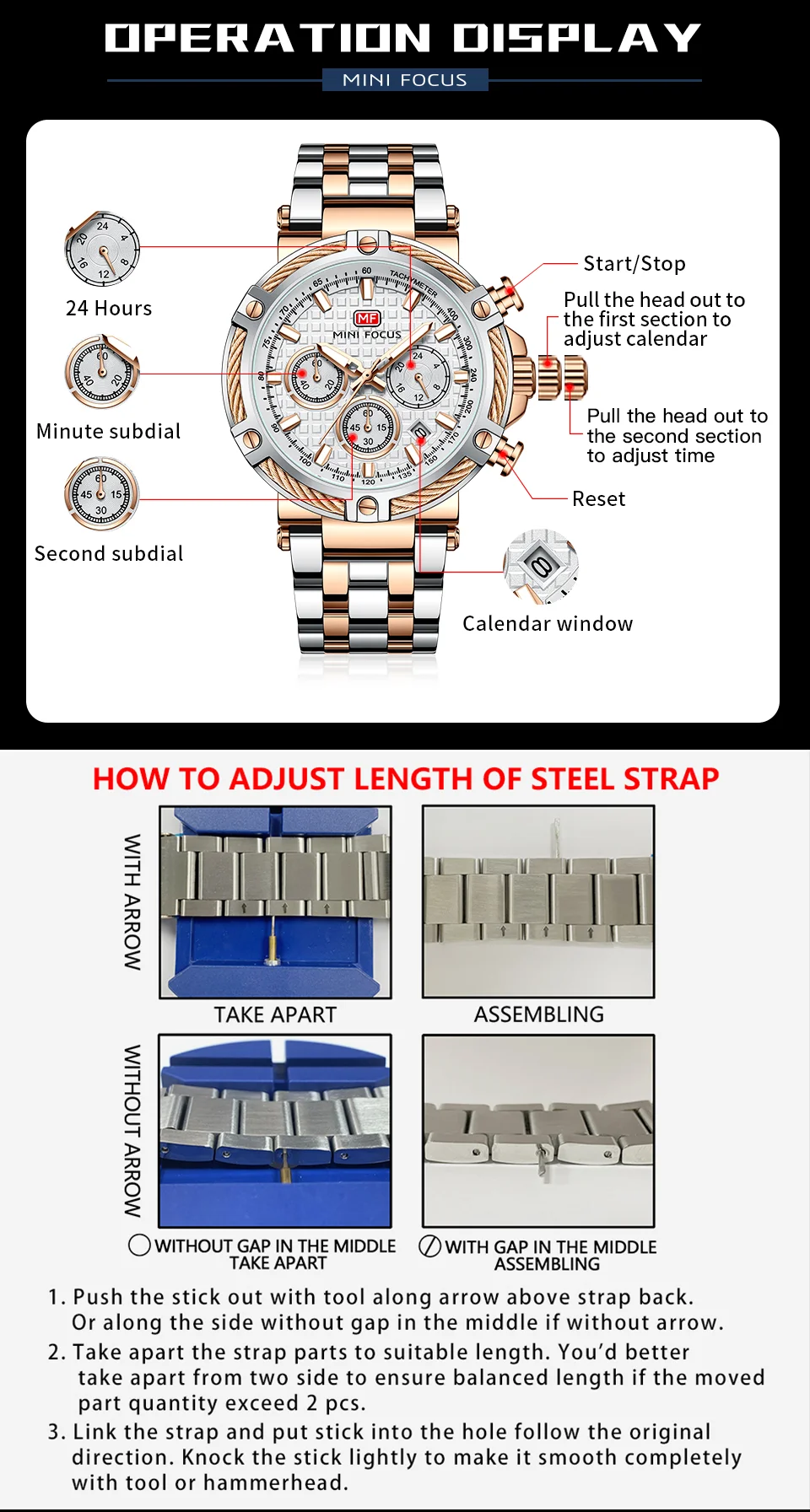New Arrival Chronograph Quartz Men's Watch MINI FOCUS Luxury Design for Wholesale