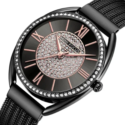 MINI FOCUS Women's Quartz Chronograph Watch Stainless