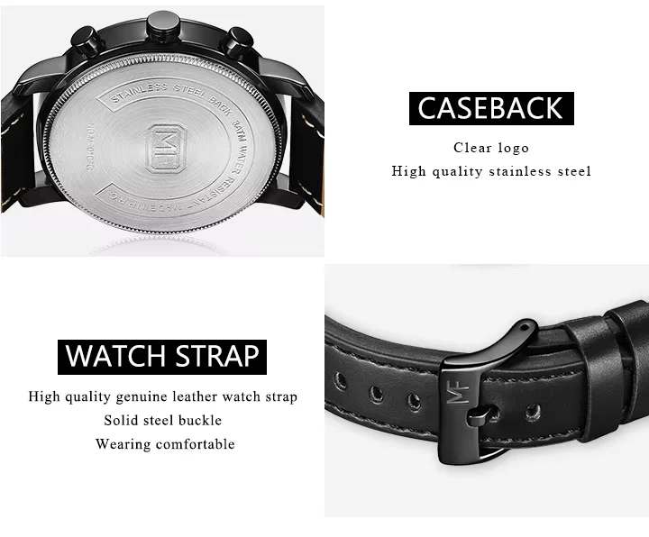 Mini Focus MF0102G Men’s Minimalist Quartz Watch | Genuine Leather | Factory Wholesale
