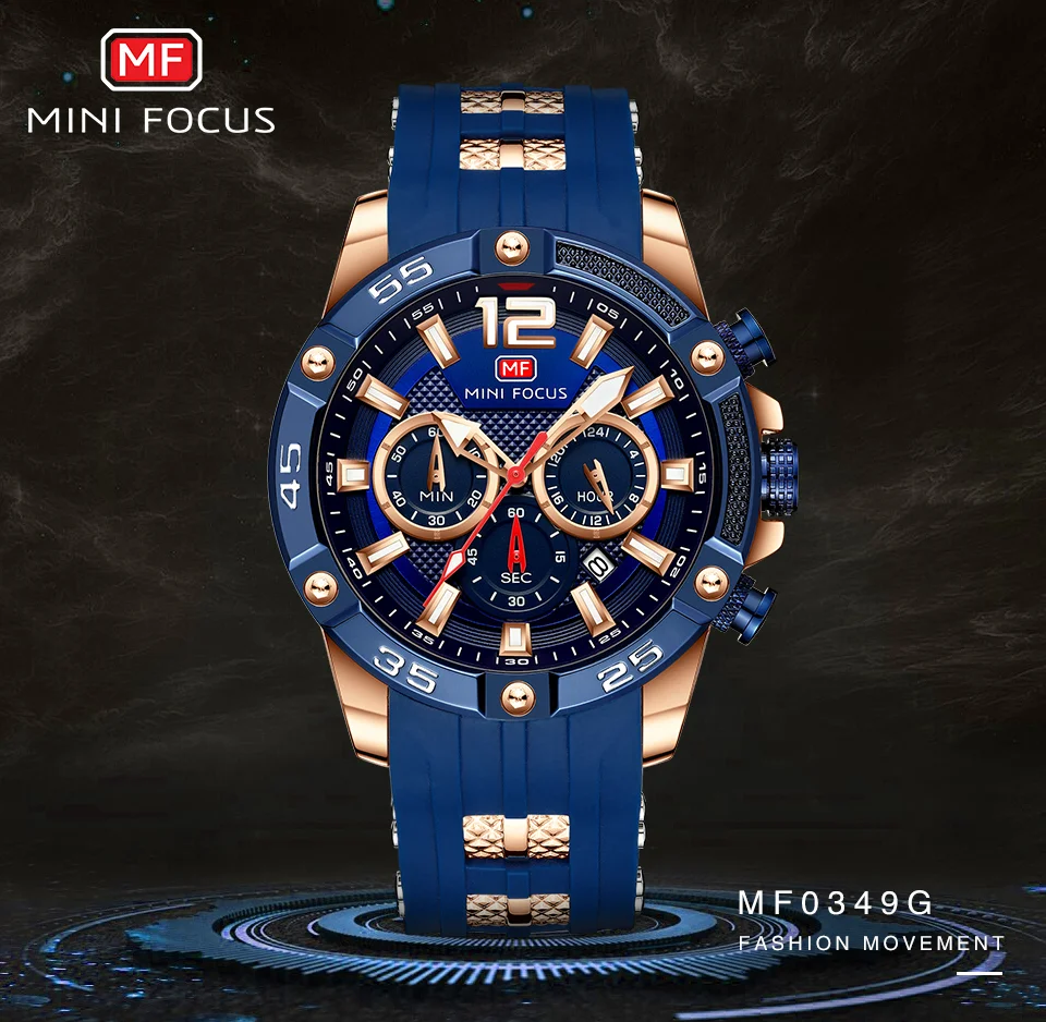 Mini Focus MF0349G Men's Chronograph Watch | Fashion Quartz Timepiece for B2B Wholesale