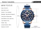 Mini Focus Men’s Stainless Steel Chronograph Watch