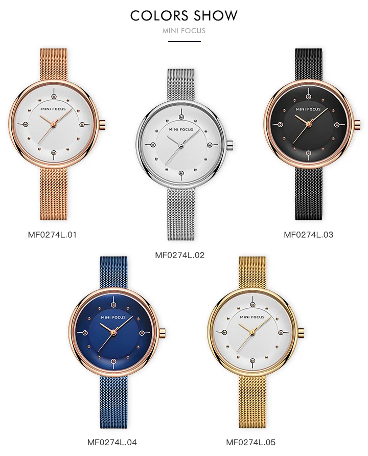 Mini Focus Women's Quartz Watch Stylish Stainless Steel Wristwatch for Global Wholesale