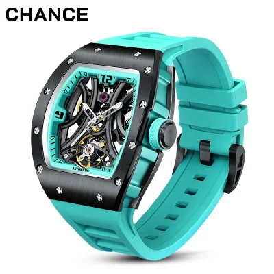 Chance Luxury Carbon Fiber Automatic Tourbillon Watch