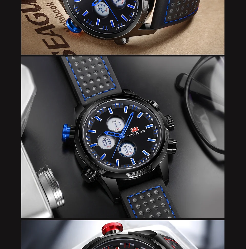 Mini Focus MF0066G Men’s Digital Sports Watch | 3ATM Waterproof Quartz & Electronic Movement | Factory Wholesale